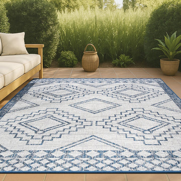 Marokko Diamond Tribal Medallion Indoor/outdoor Area Rug
